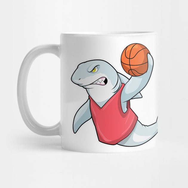 Shark at Sports with Basketball by Markus Schnabel